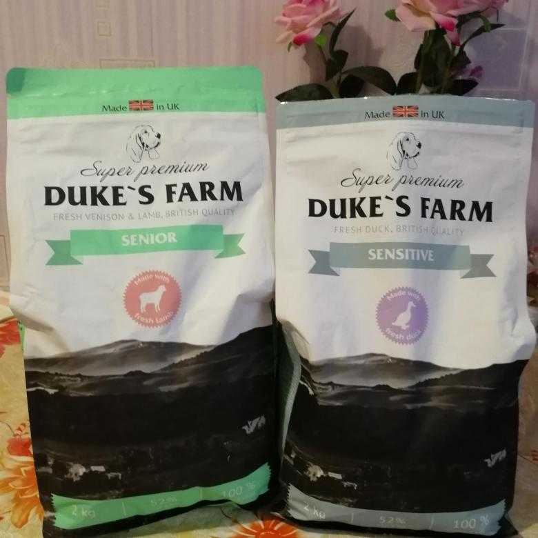 Dukes farm корм для собак — обзор линейки, состав
