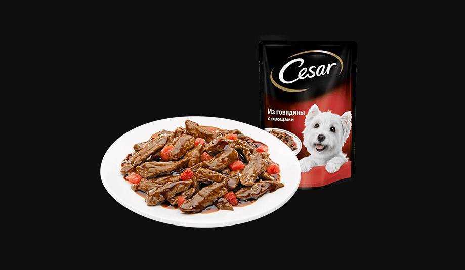 Корм для собак cesar (цезарь)