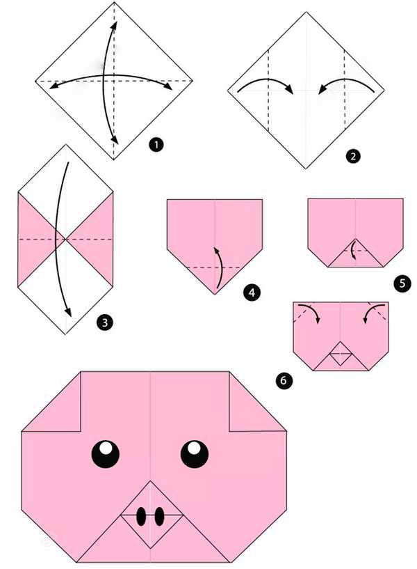 Как сделать из бумаги собаку оригами своими руками
