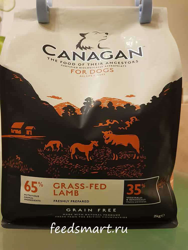 Корм для собак canagan dog grass-fed lamb grain free