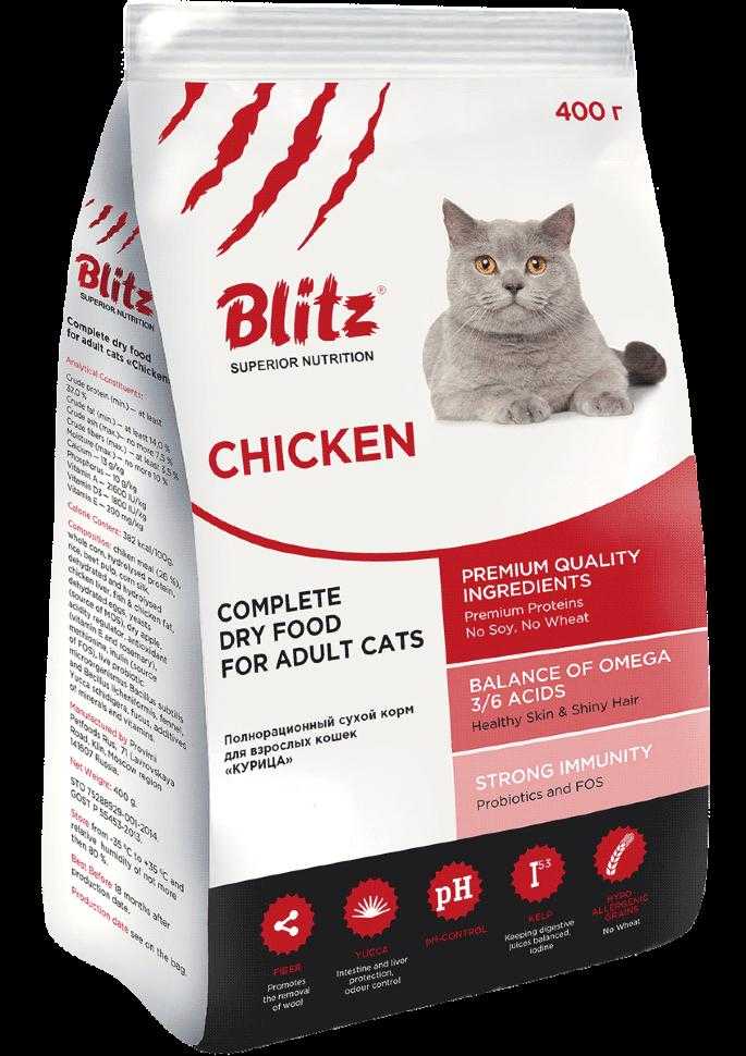 Blitz (блитз) - корм для кошек: отзывы, состав, цена