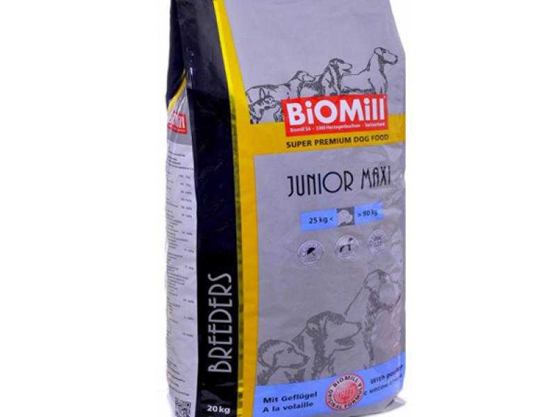 Корм biomill (биомилл) для собак | состав, цена, отзывы