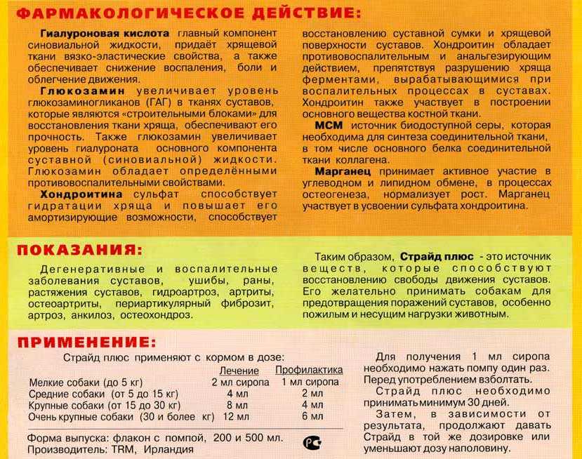 Страйд плюс для собак: инструкция по применению, дозировка и побочные действия, цена и аналоги - kotiko.ru