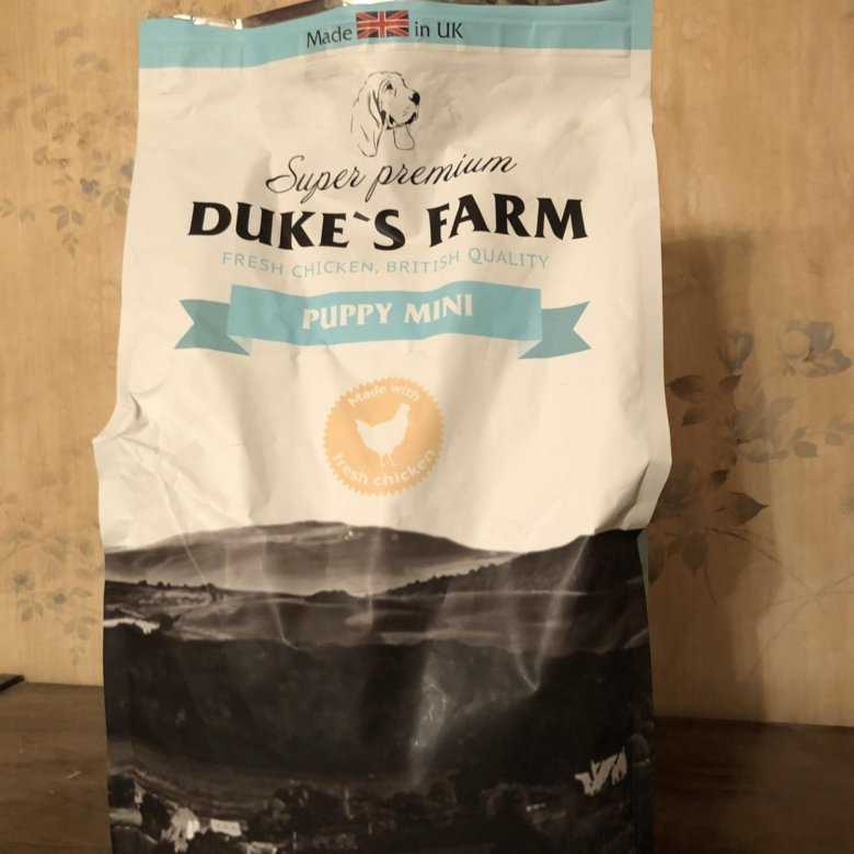 Корм для собак dukes farm